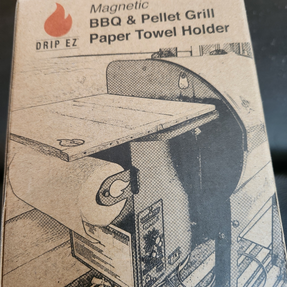 Magnetic BBQ & Pellet Grill Paper Towel Holder - Black